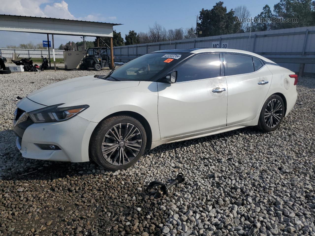 2017 Nissan Maxima 3.5s White vin: 1N4AA6APXHC377824