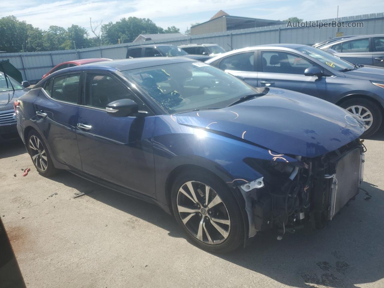 2017 Nissan Maxima 3.5s Blue vin: 1N4AA6APXHC377998