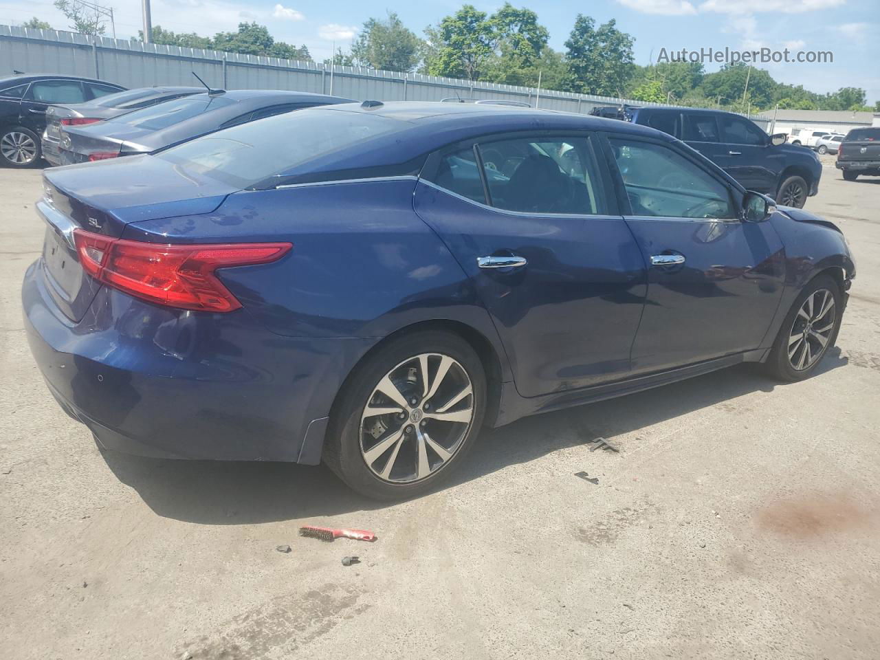 2017 Nissan Maxima 3.5s Blue vin: 1N4AA6APXHC377998