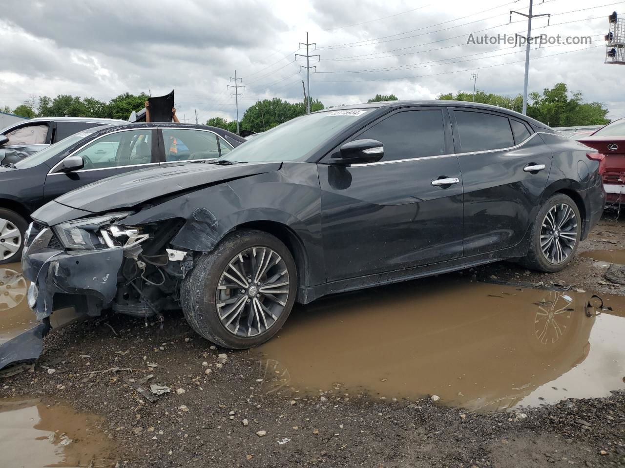 2017 Nissan Maxima 3.5s Black vin: 1N4AA6APXHC382165