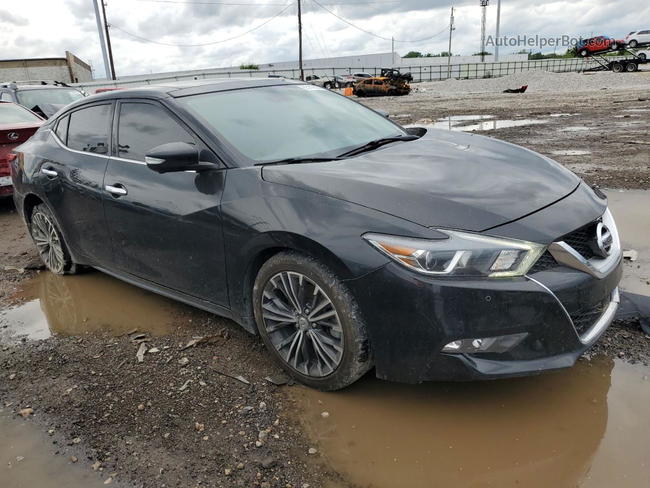 2017 Nissan Maxima 3.5s Black vin: 1N4AA6APXHC382165