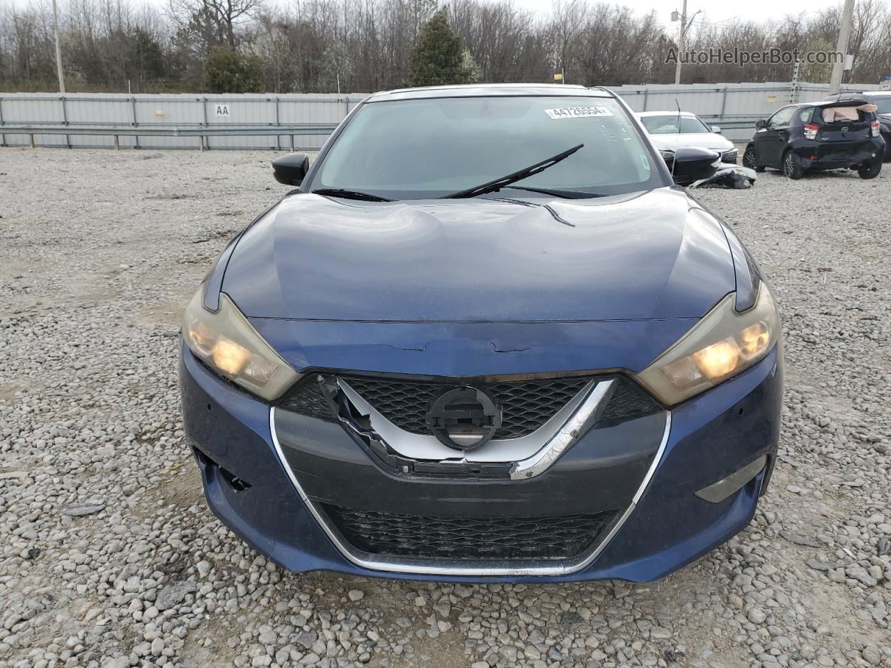 2017 Nissan Maxima 3.5s Синий vin: 1N4AA6APXHC384658