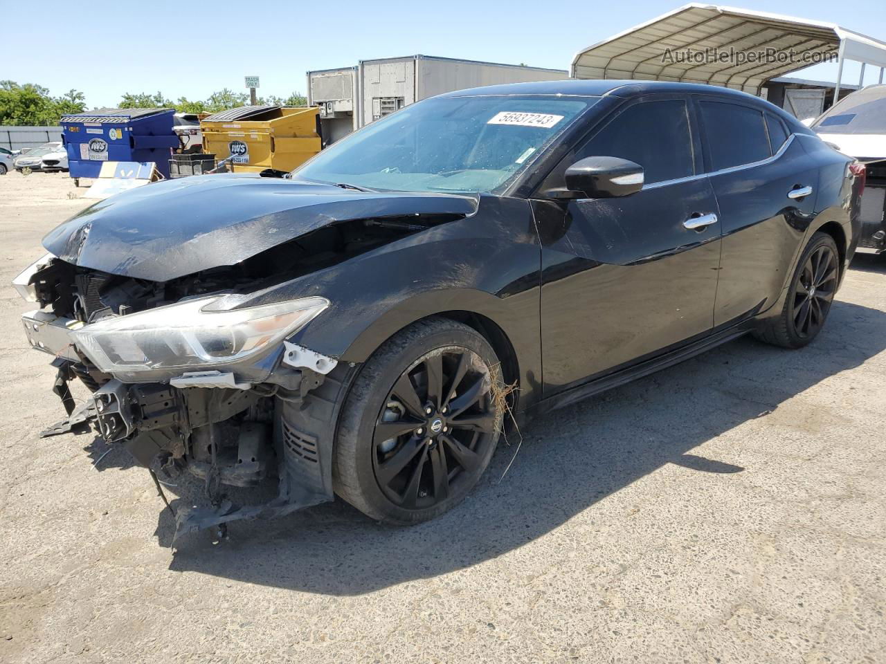 2017 Nissan Maxima 3.5s Black vin: 1N4AA6APXHC393974