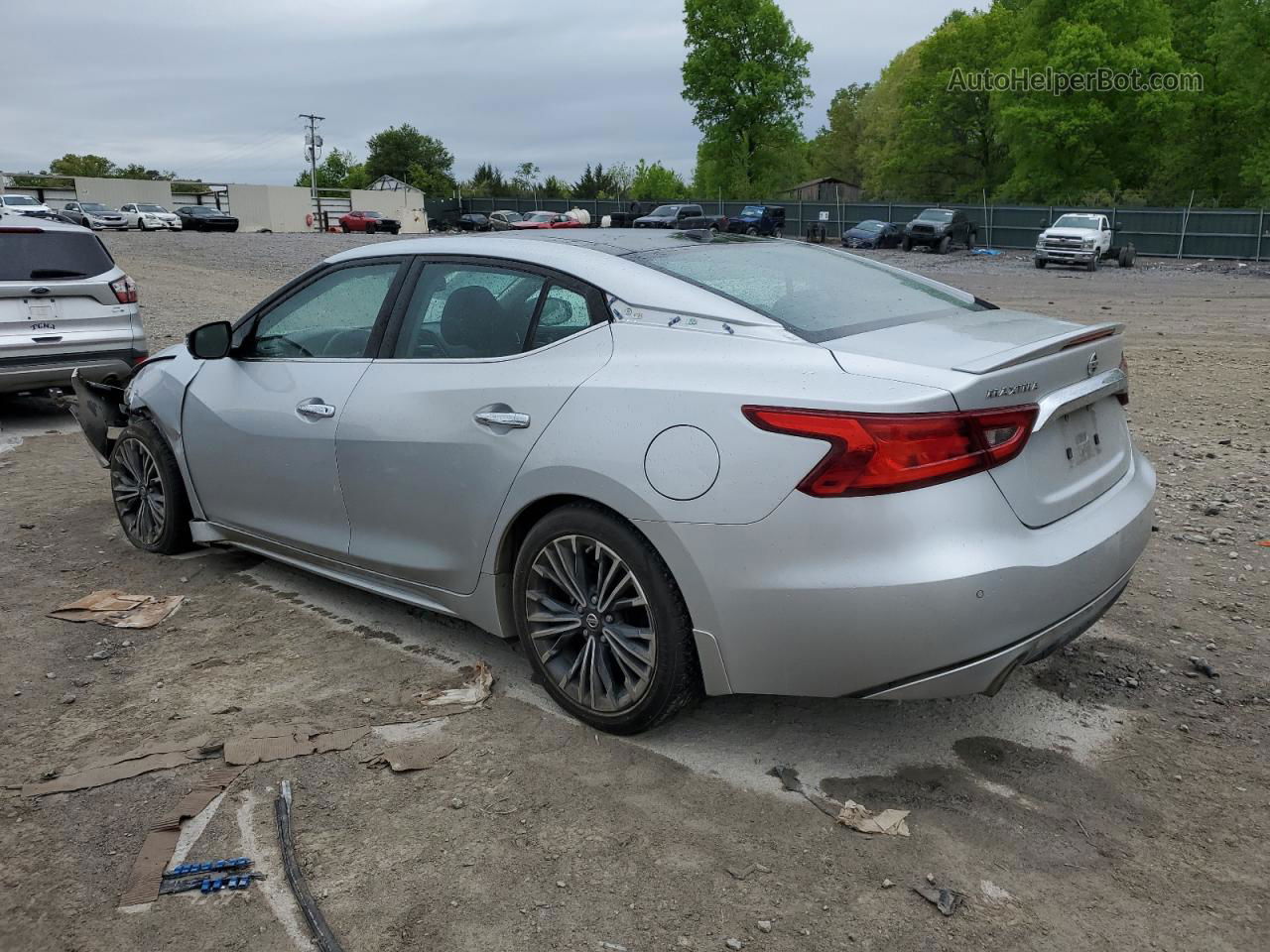 2017 Nissan Maxima 3.5s Silver vin: 1N4AA6APXHC397393