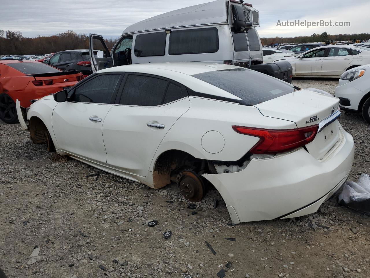 2017 Nissan Maxima 3.5s White vin: 1N4AA6APXHC398480