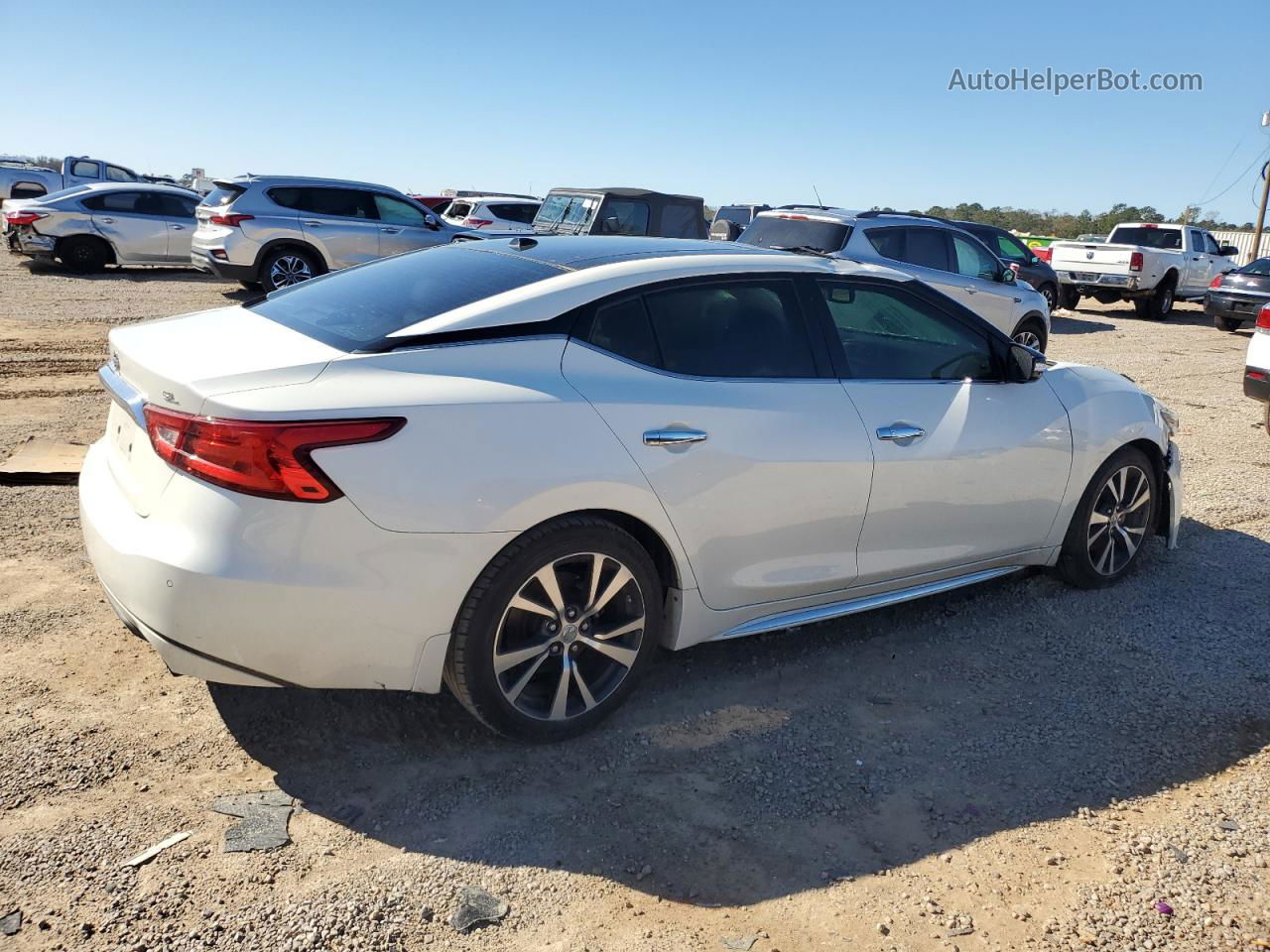 2017 Nissan Maxima 3.5s White vin: 1N4AA6APXHC407078