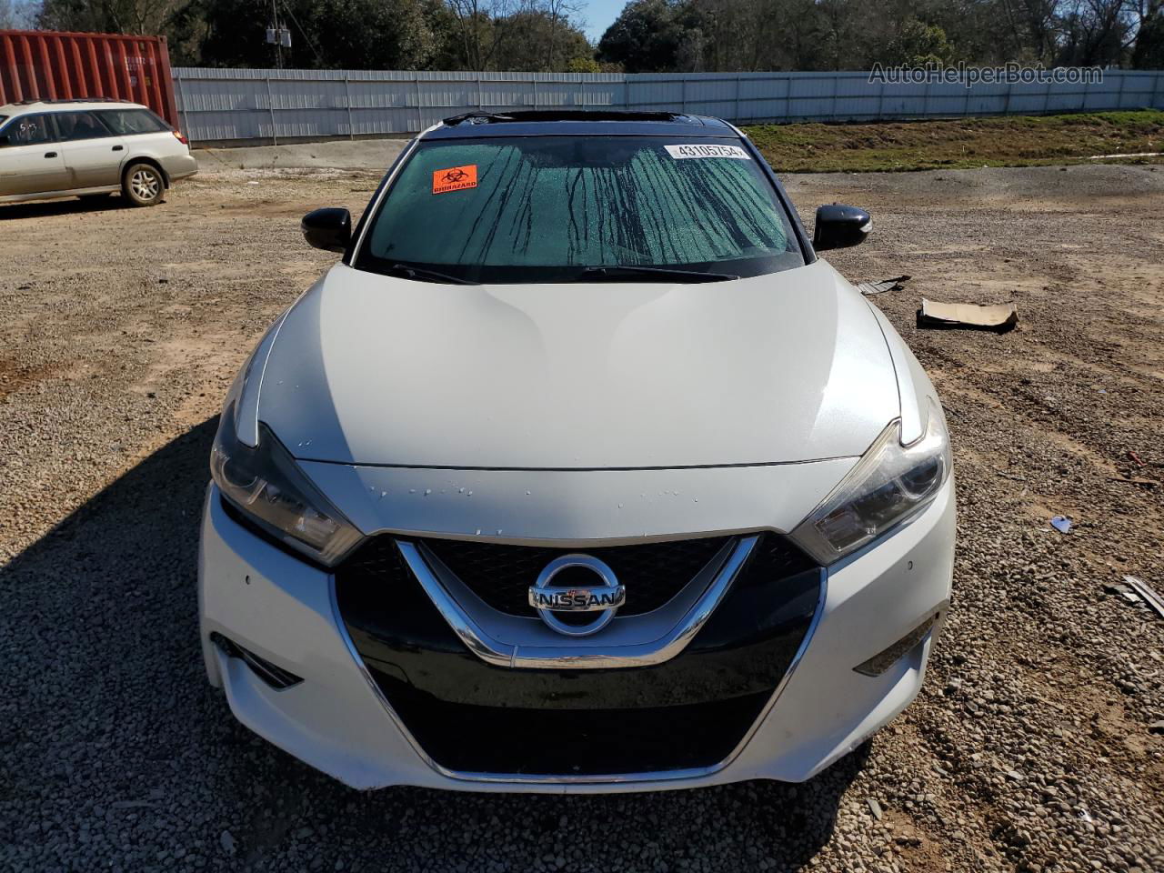 2017 Nissan Maxima 3.5s White vin: 1N4AA6APXHC407078