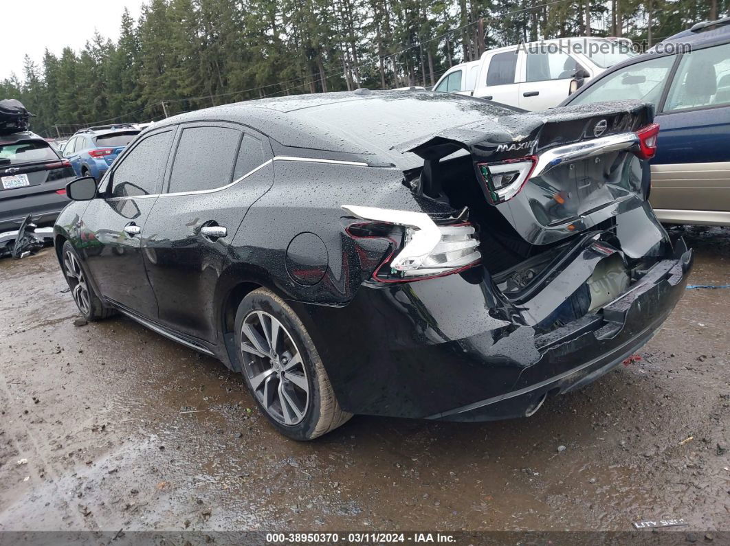 2017 Nissan Maxima 3.5 S Black vin: 1N4AA6APXHC416976