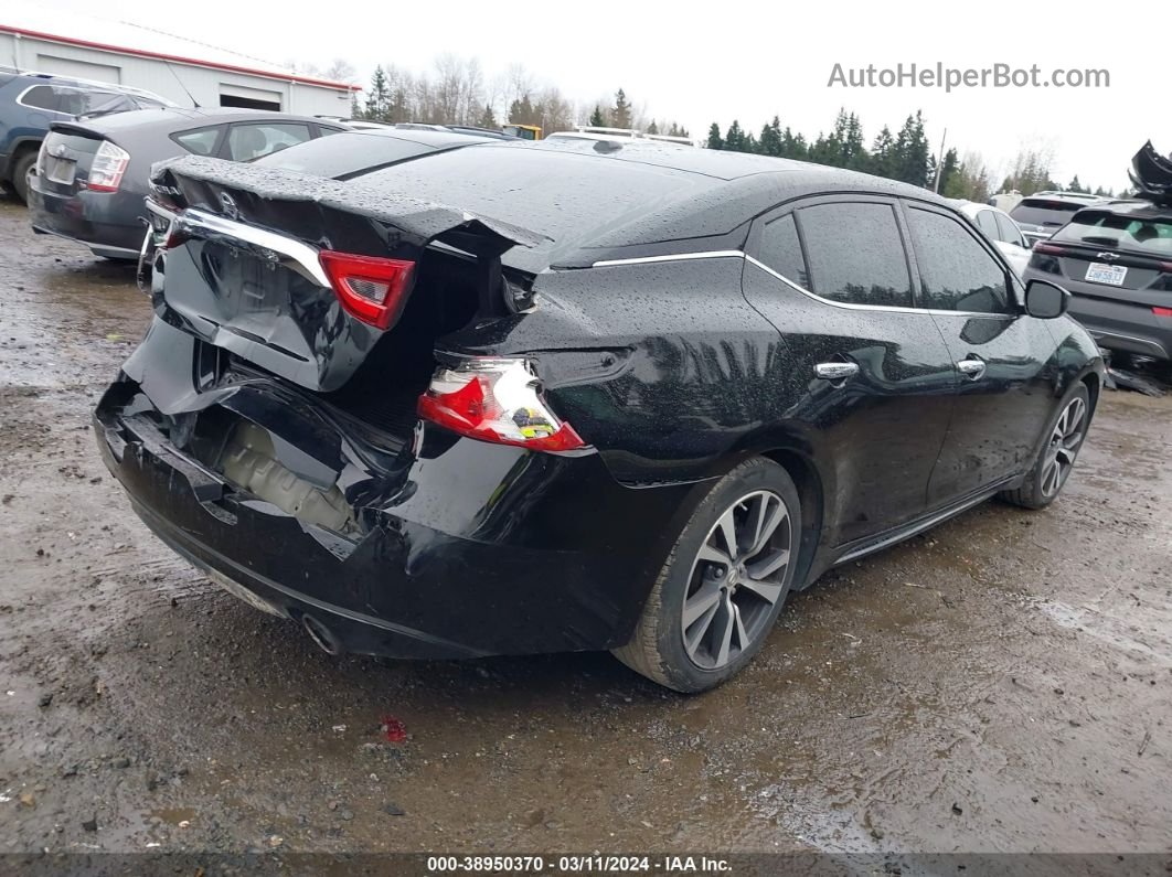 2017 Nissan Maxima 3.5 S Black vin: 1N4AA6APXHC416976