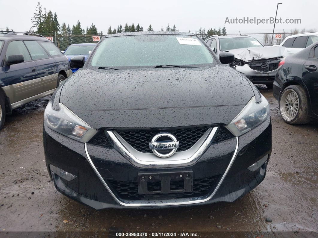 2017 Nissan Maxima 3.5 S Черный vin: 1N4AA6APXHC416976