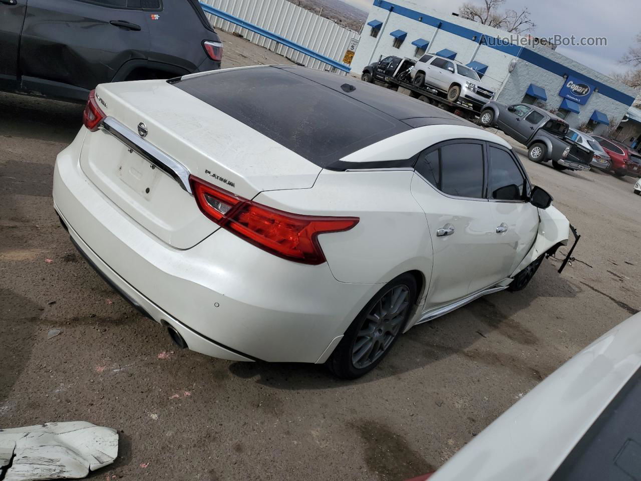 2017 Nissan Maxima 3.5s White vin: 1N4AA6APXHC422969