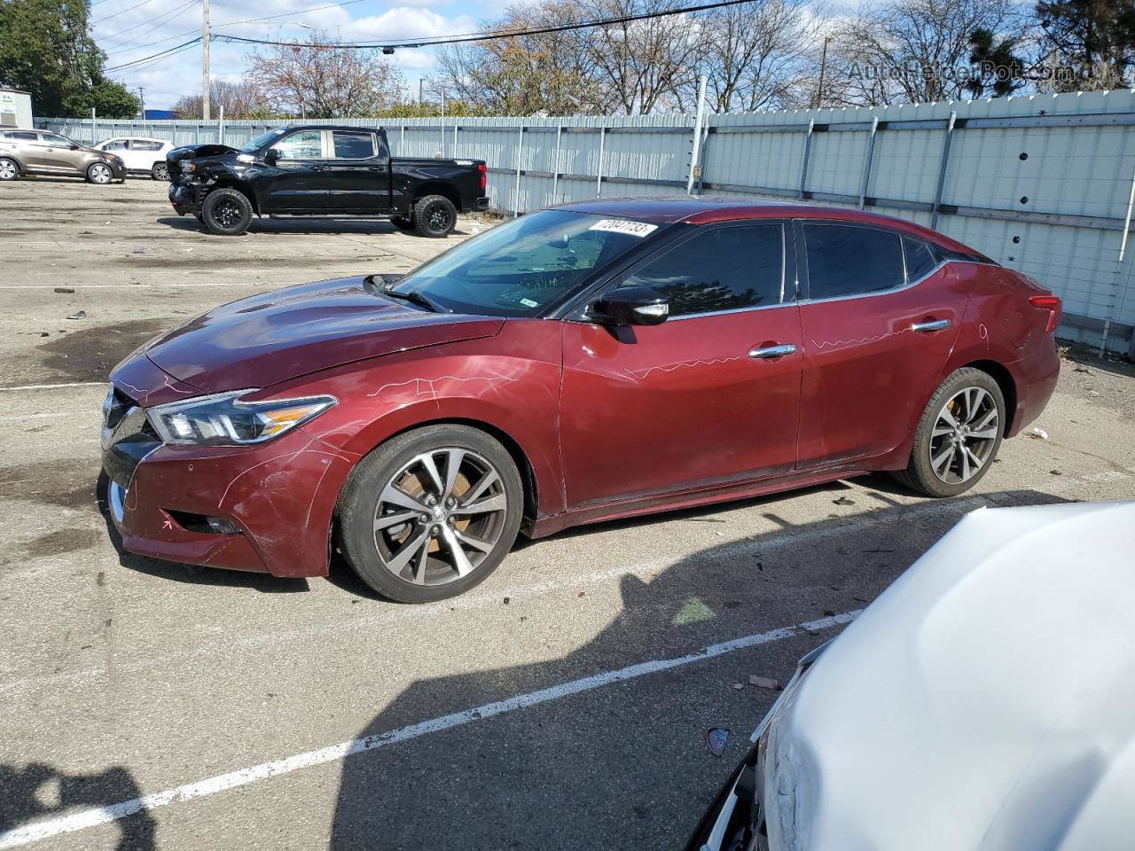 2017 Nissan Maxima 3.5s Burgundy vin: 1N4AA6APXHC425077