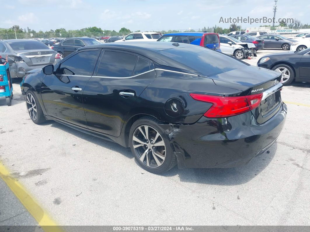 2017 Nissan Maxima 3.5 S Black vin: 1N4AA6APXHC443174