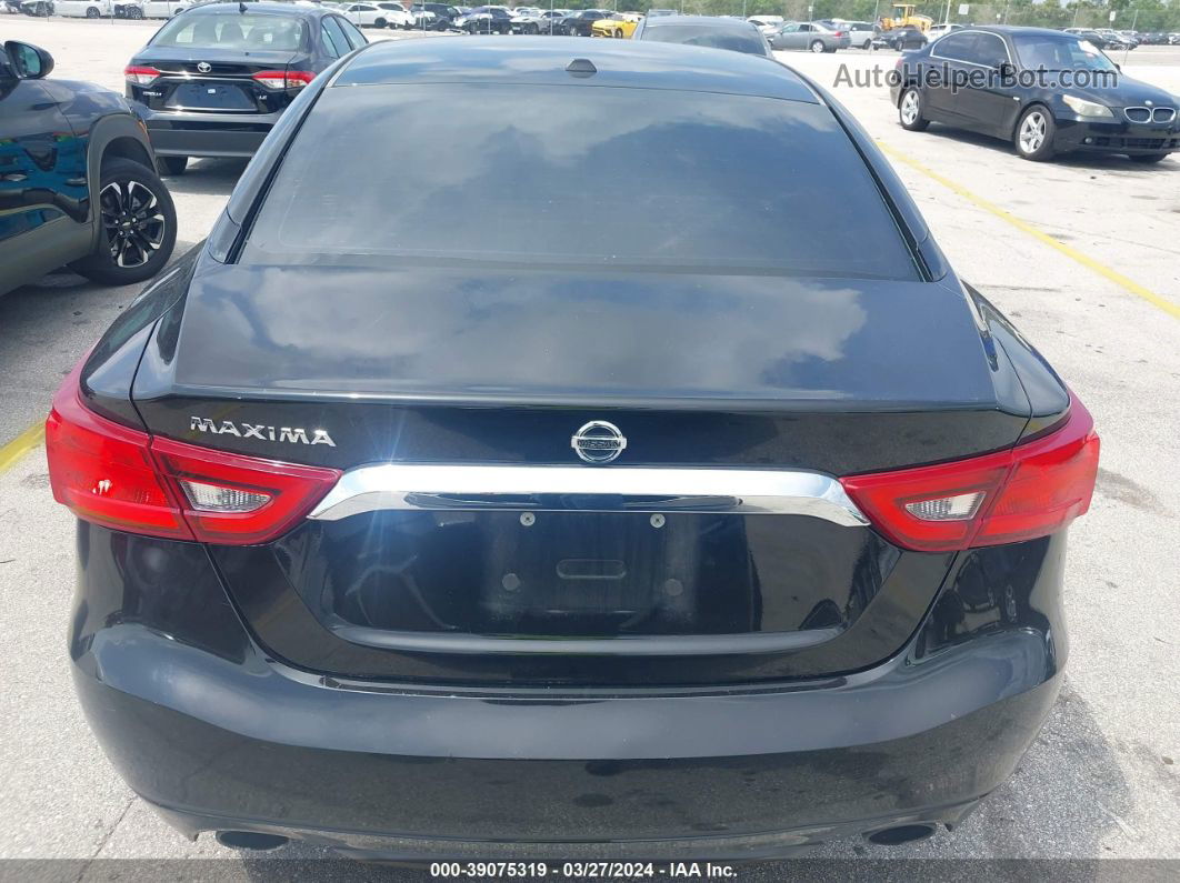 2017 Nissan Maxima 3.5 S Black vin: 1N4AA6APXHC443174