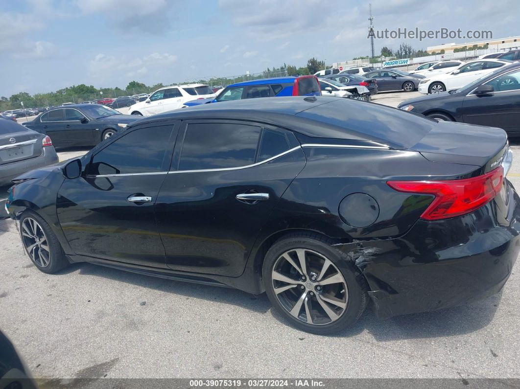 2017 Nissan Maxima 3.5 S Black vin: 1N4AA6APXHC443174