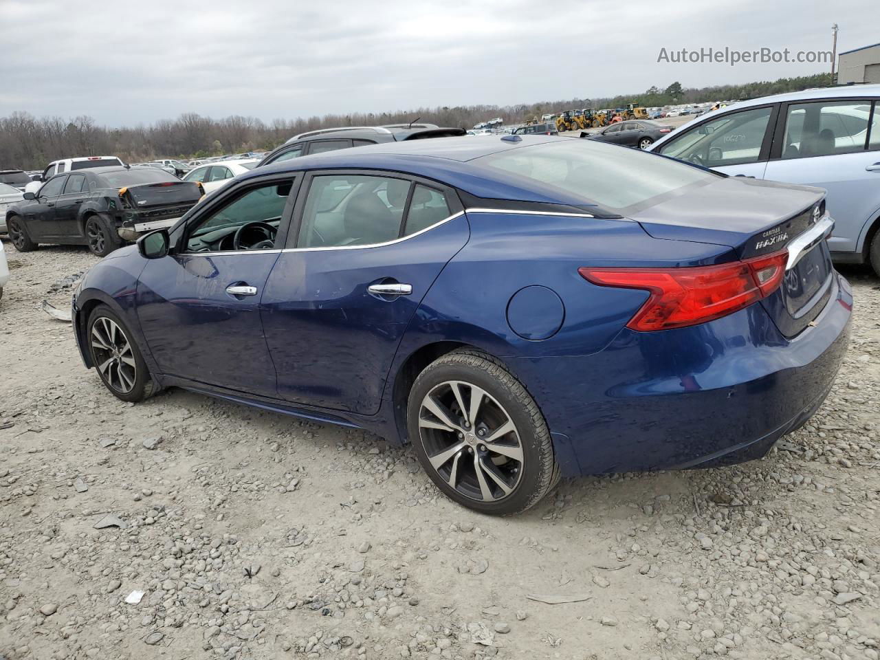 2017 Nissan Maxima 3.5s Синий vin: 1N4AA6APXHC445684