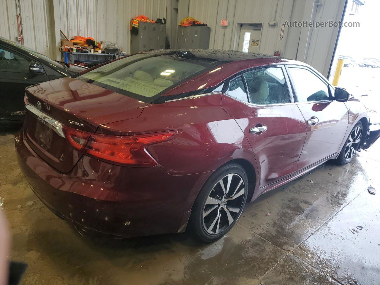 2017 Nissan Maxima 3.5s Burgundy vin: 1N4AA6APXHC451355