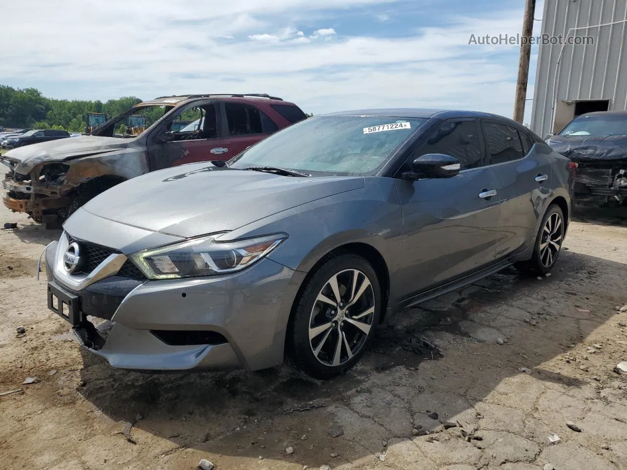 2017 Nissan Maxima 3.5s Gray vin: 1N4AA6APXHC451470