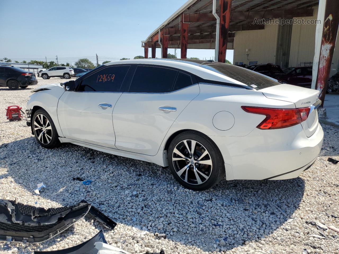 2017 Nissan Maxima 3.5s White vin: 1N4AA6APXHC457009