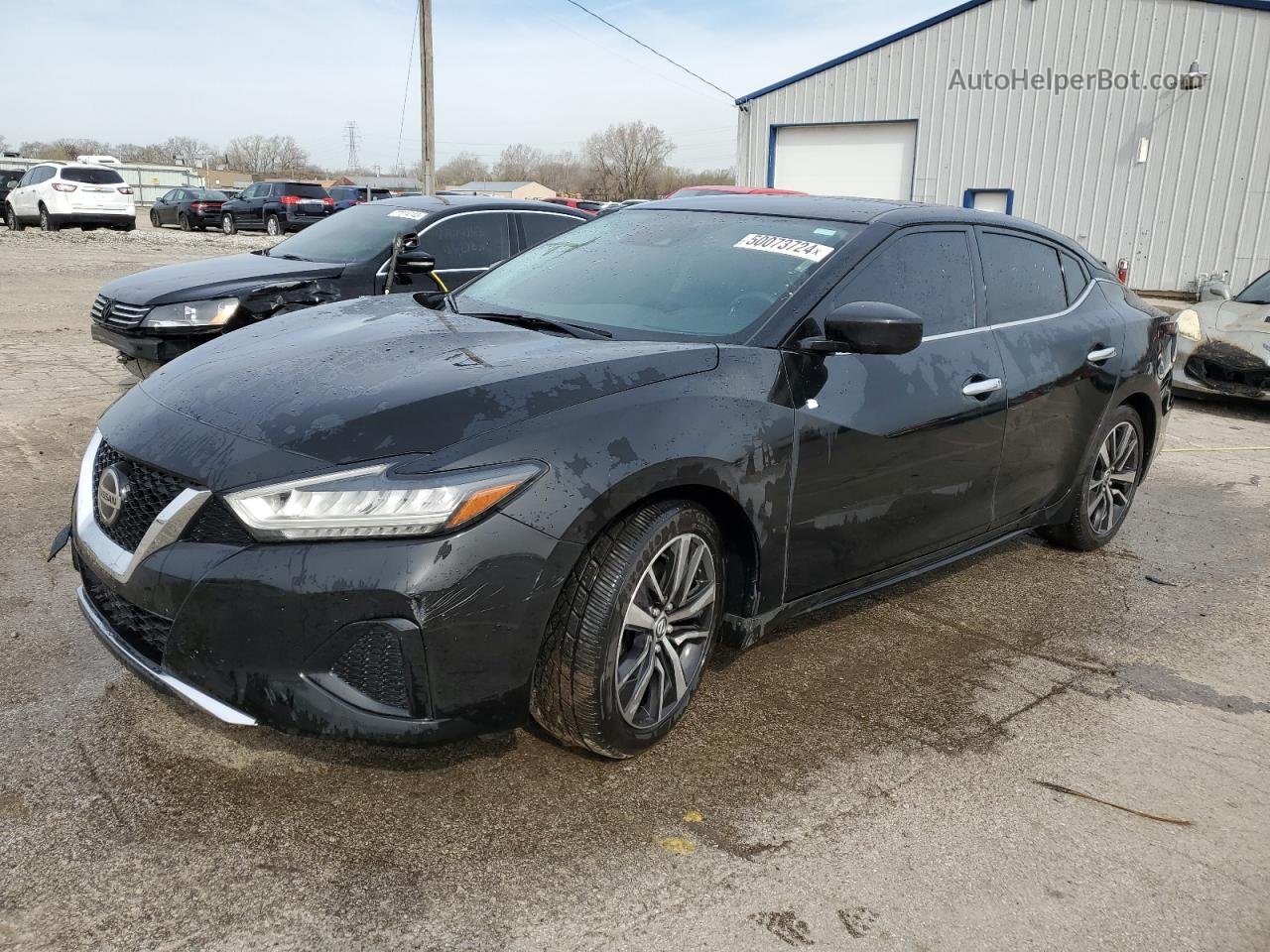 2020 Nissan Maxima S Black vin: 1N4AA6BV3LC381204