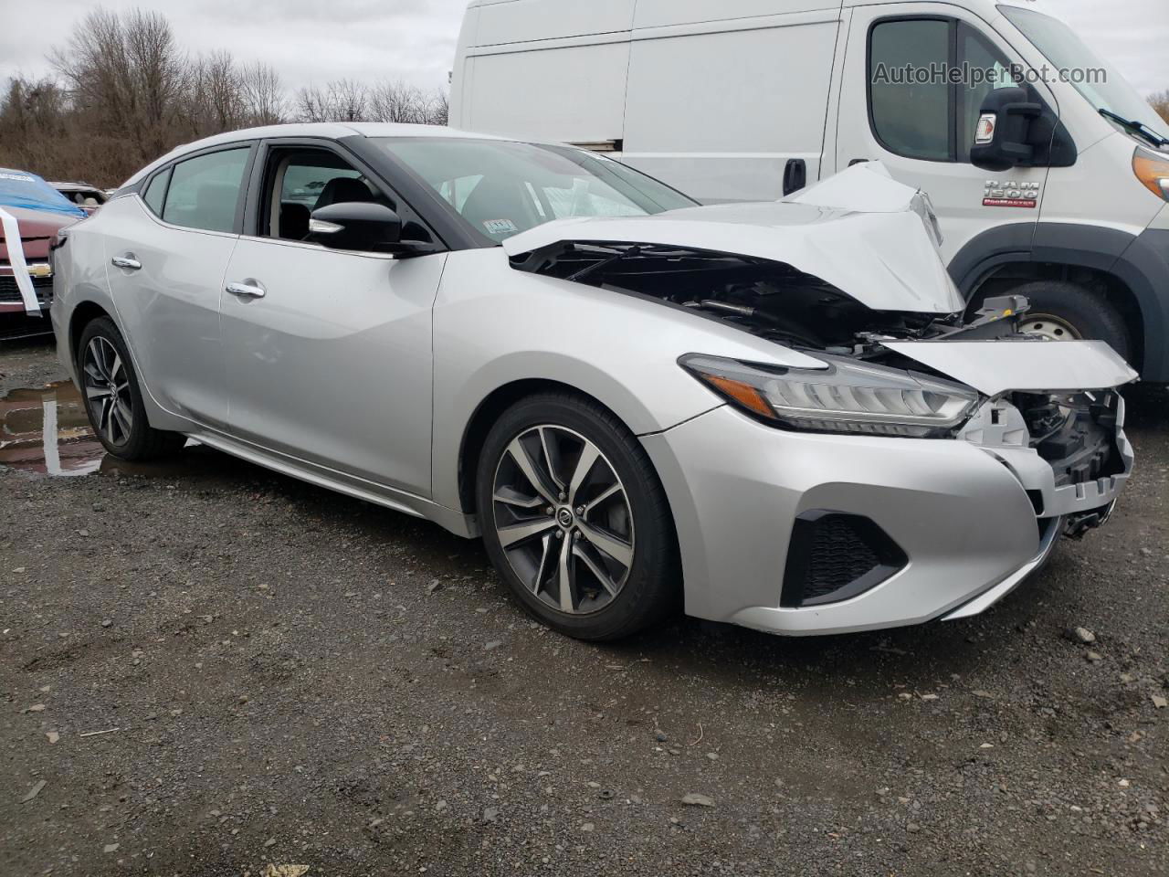 2020 Nissan Maxima Sv Silver vin: 1N4AA6CV0LC381143