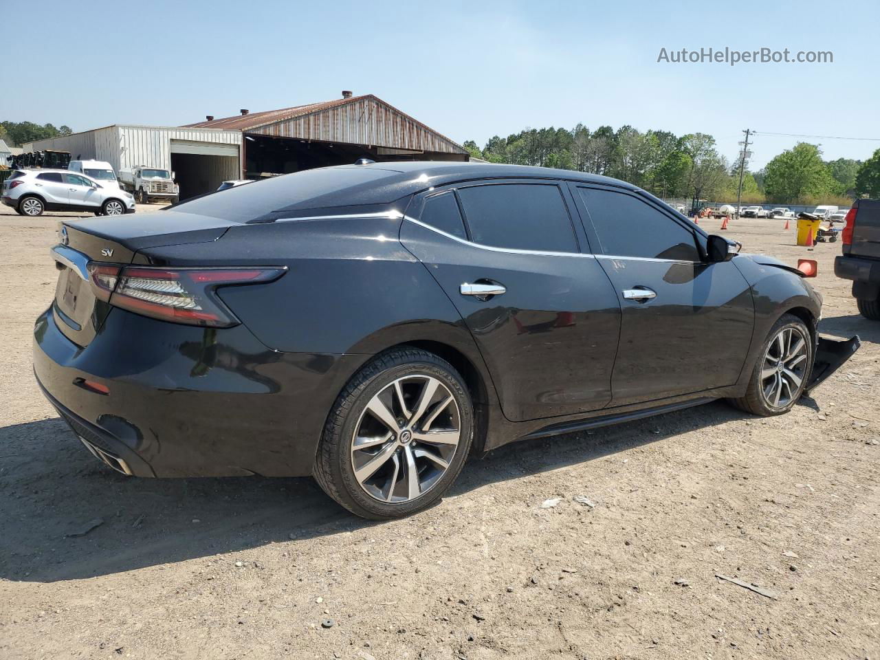 2020 Nissan Maxima Sv Черный vin: 1N4AA6CV1LC361709