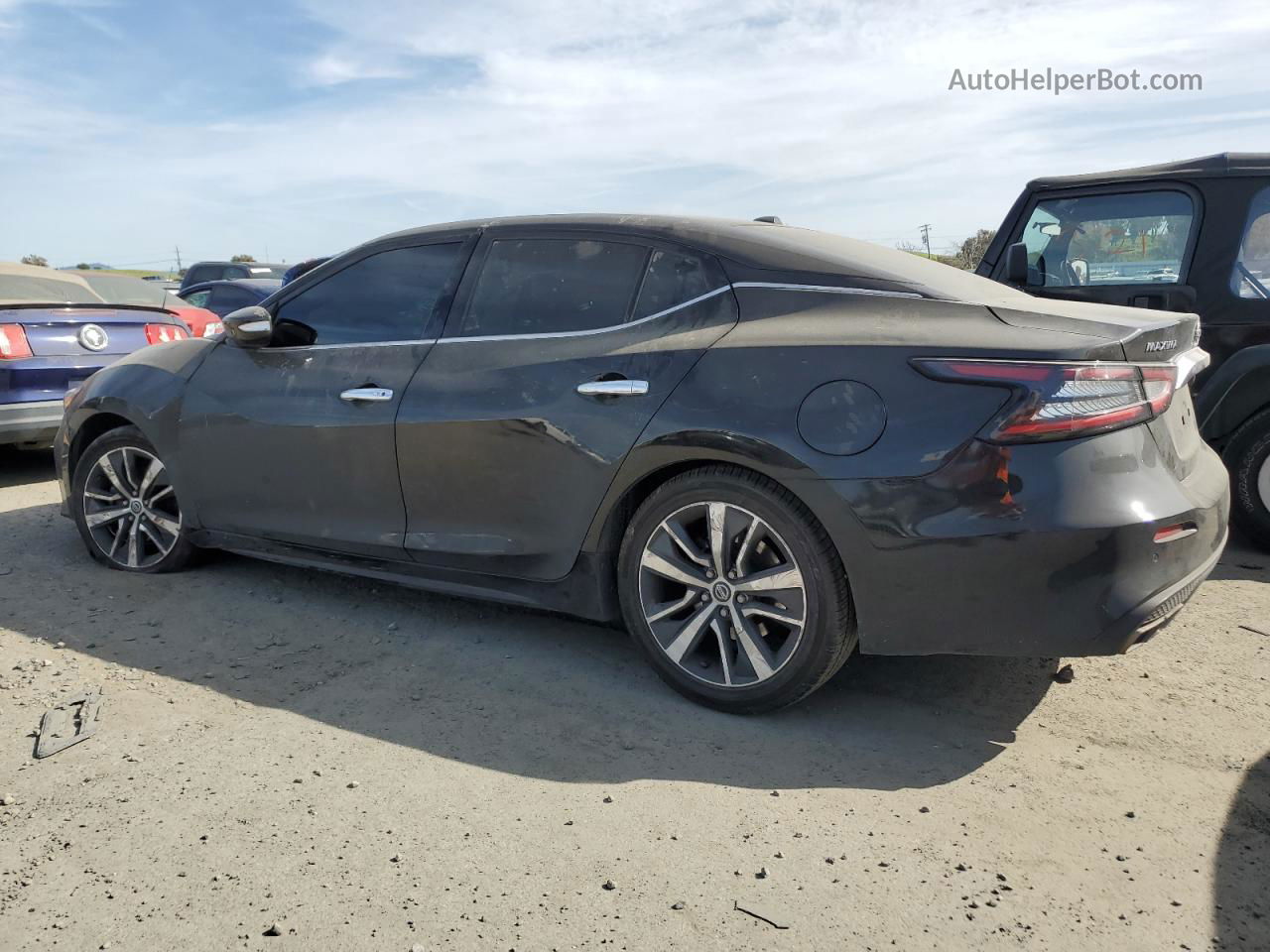 2020 Nissan Maxima Sv Черный vin: 1N4AA6CV2LC376963