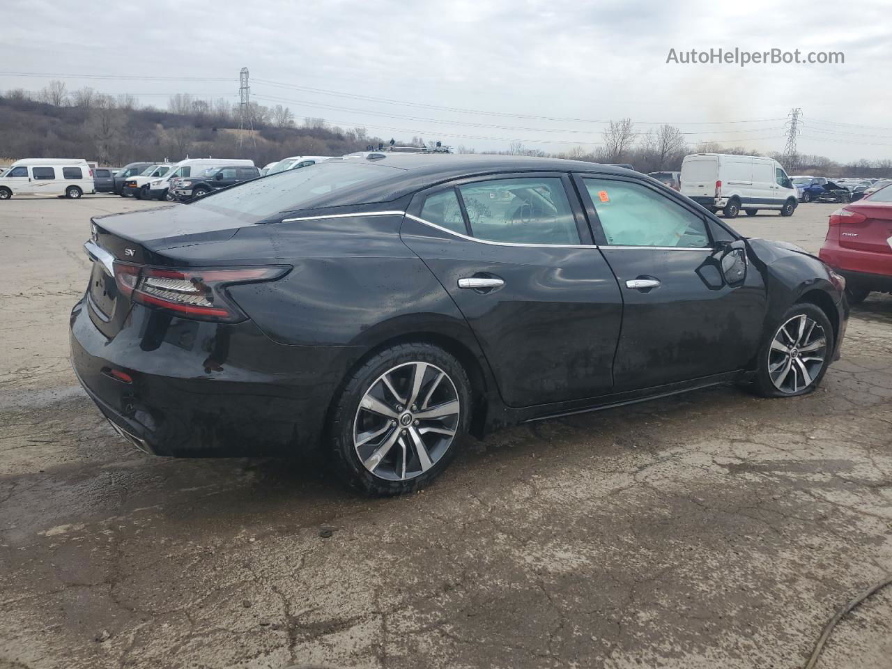 2020 Nissan Maxima Sv Black vin: 1N4AA6CV3LC374767