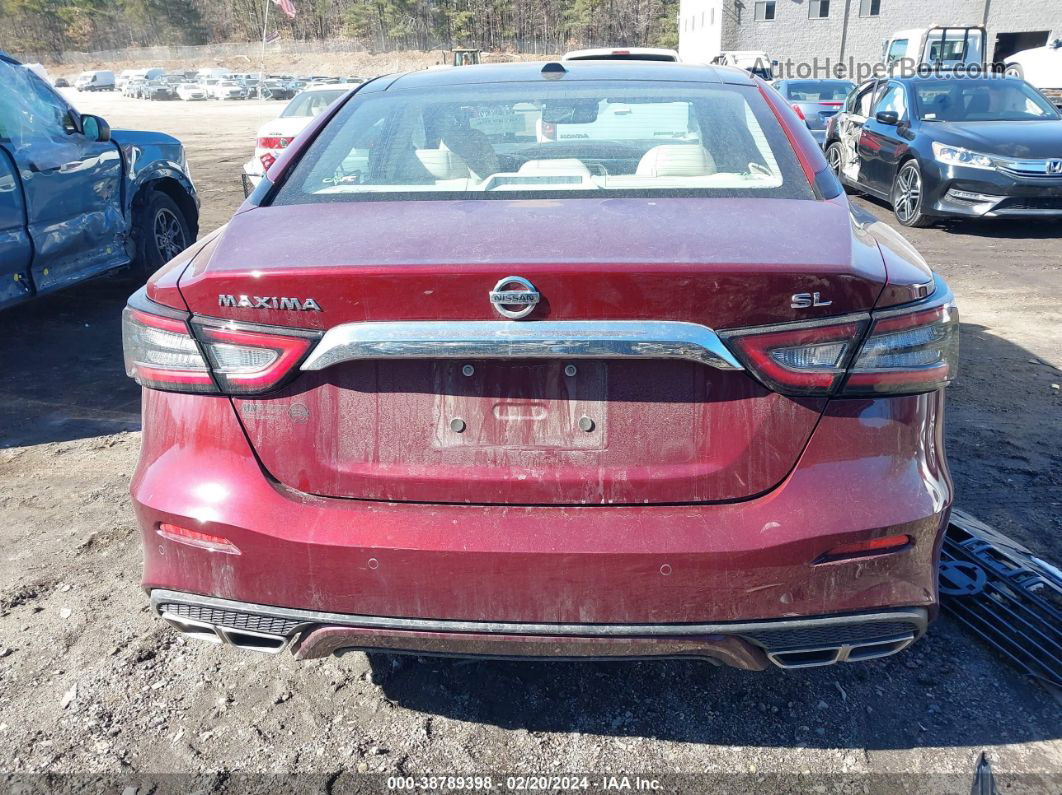 2020 Nissan Maxima Sl Xtronic Cvt Red vin: 1N4AA6DV2LC371034