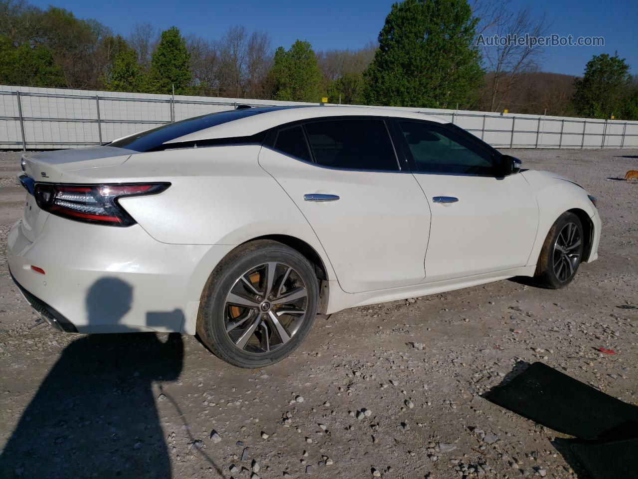 2020 Nissan Maxima Sl White vin: 1N4AA6DV9LC365800