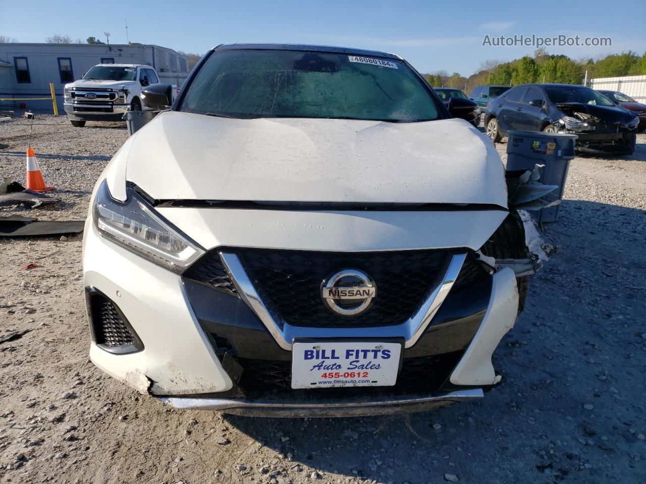 2020 Nissan Maxima Sl White vin: 1N4AA6DV9LC365800