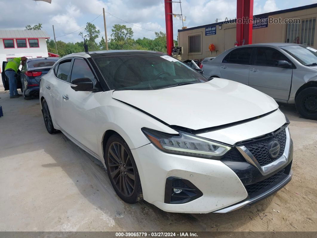 2020 Nissan Maxima Platinum Xtronic Cvt White vin: 1N4AA6FV6LC381658