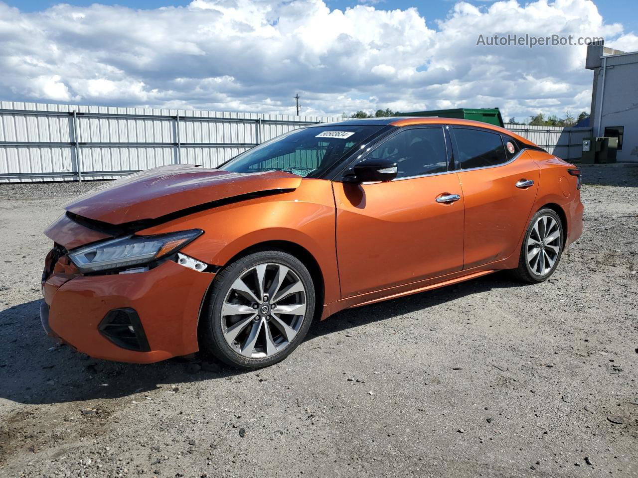 2020 Nissan Maxima Platinum Оранжевый vin: 1N4AA6FVXLC384711