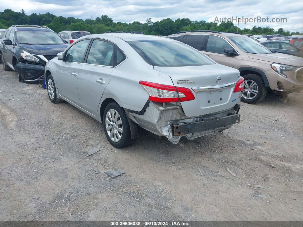 2014 Nissan Sentra Fe+ S/fe+ Sv/s/sl/sr/sv Silver vin: 1N4AB7AP0EN852478