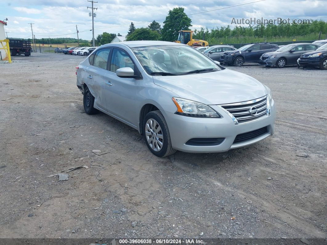 2014 Nissan Sentra Fe+ S/fe+ Sv/s/sl/sr/sv Silver vin: 1N4AB7AP0EN852478