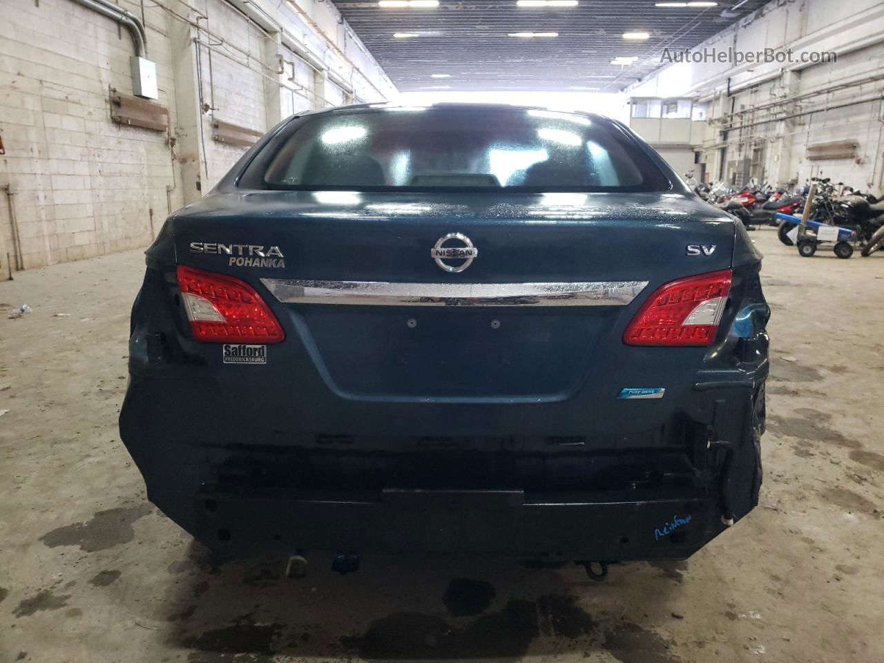 2014 Nissan Sentra S Teal vin: 1N4AB7AP2EN850134