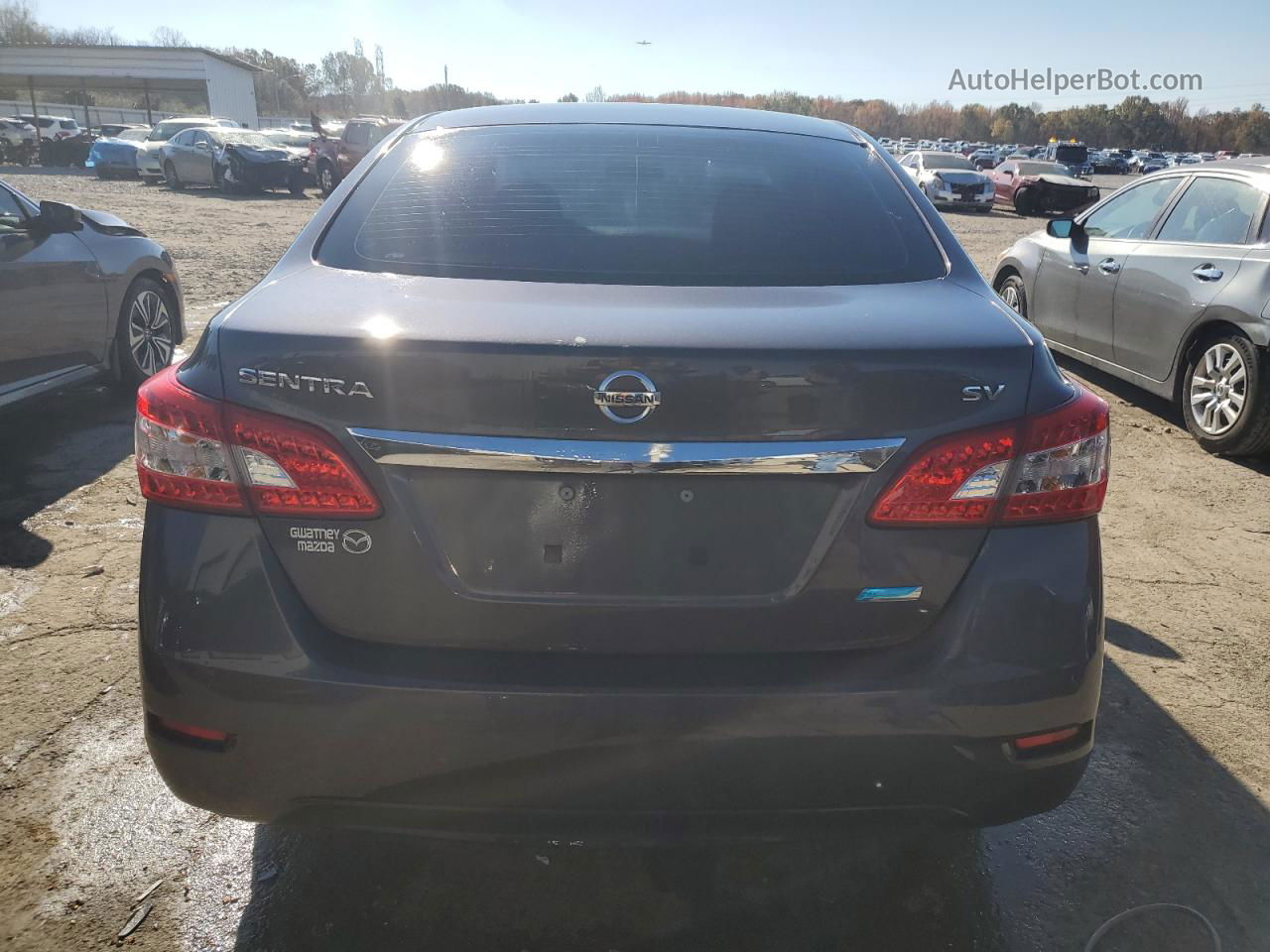 2014 Nissan Sentra S Gray vin: 1N4AB7AP4EN853780