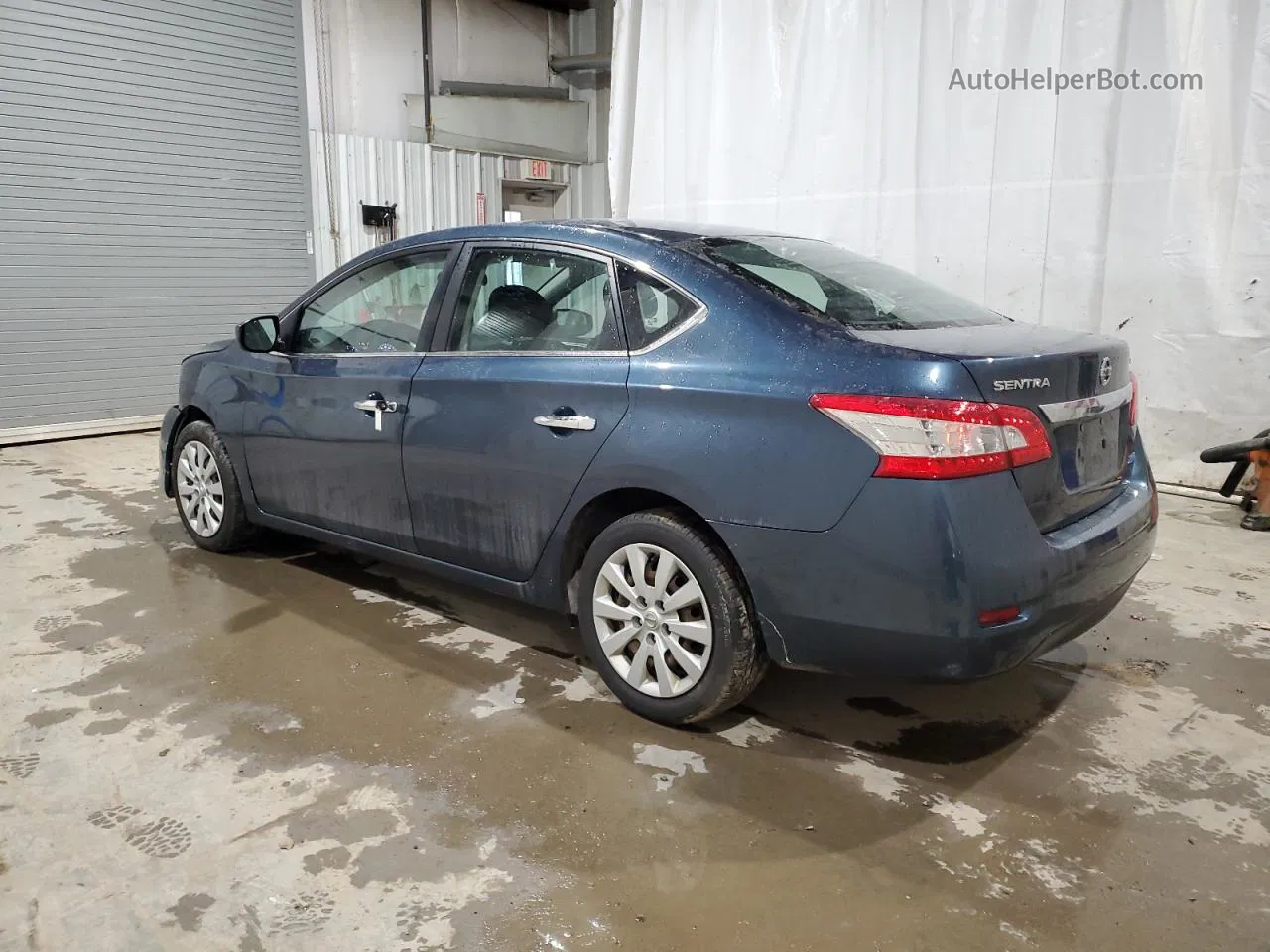 2014 Nissan Sentra S Blue vin: 1N4AB7AP6EN851092