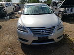 2014 Nissan Sentra S Silver vin: 1N4AB7AP6EN855854