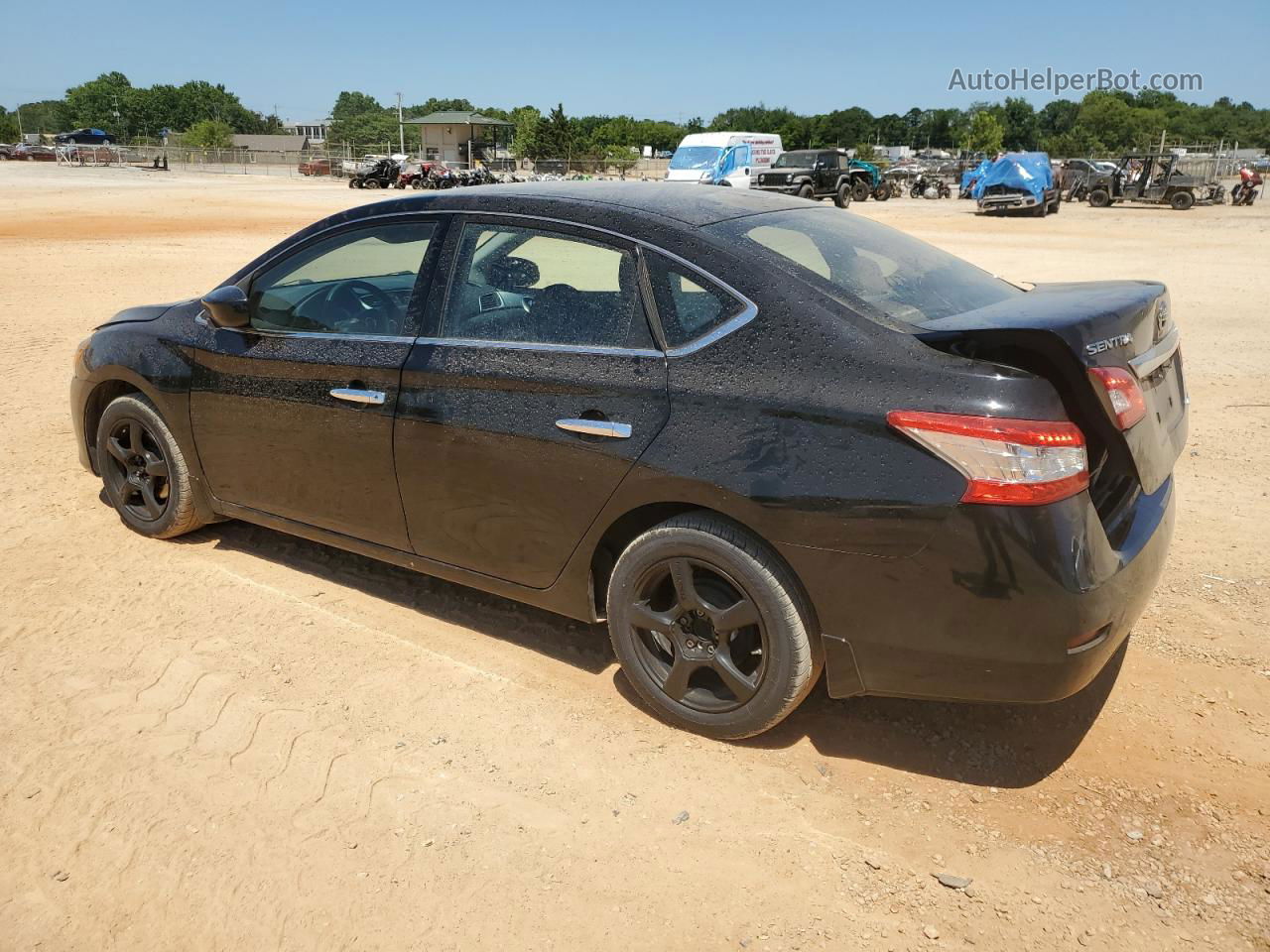 2014 Nissan Sentra S Черный vin: 1N4AB7AP8EN853121