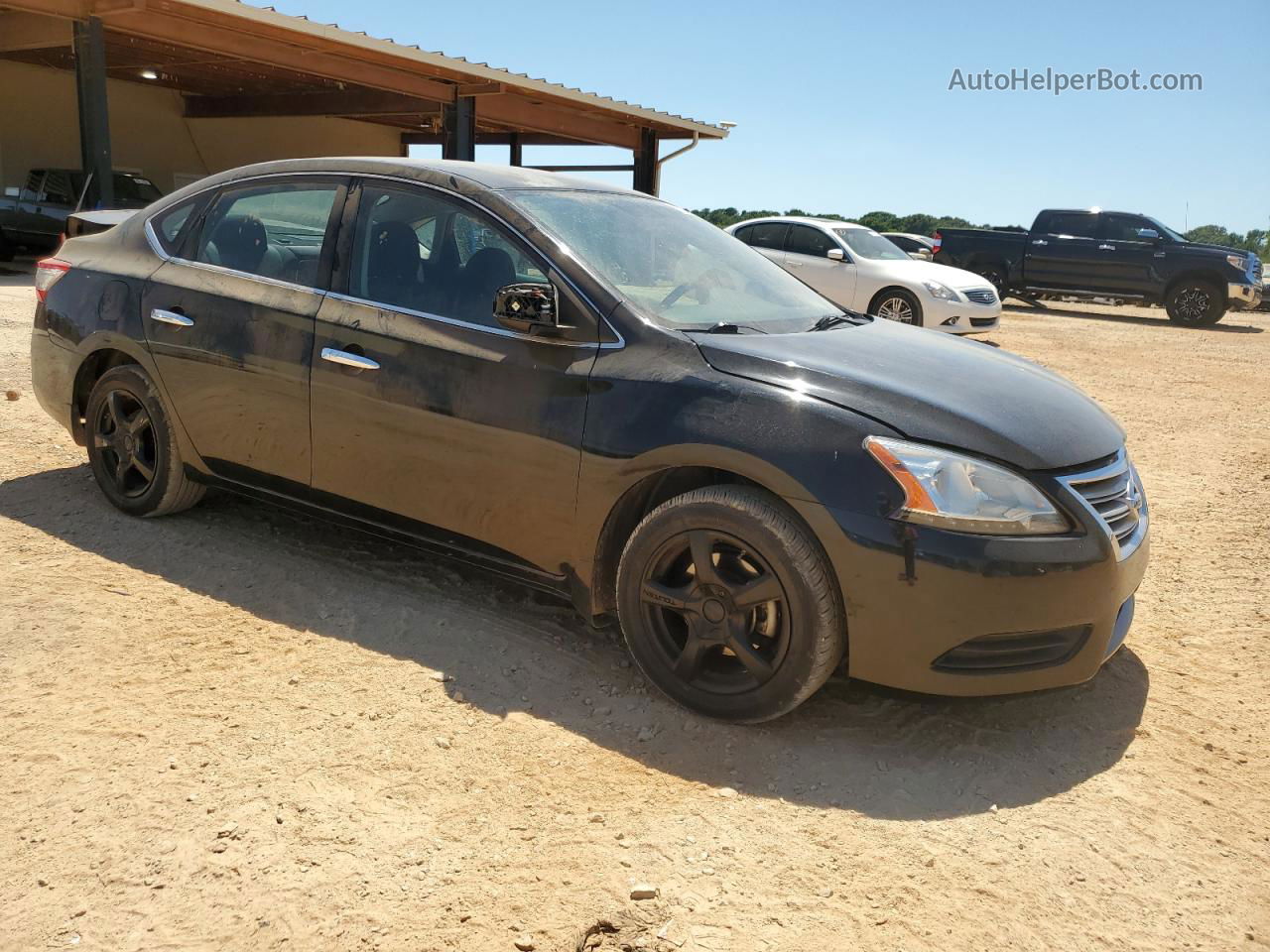 2014 Nissan Sentra S Black vin: 1N4AB7AP8EN853121