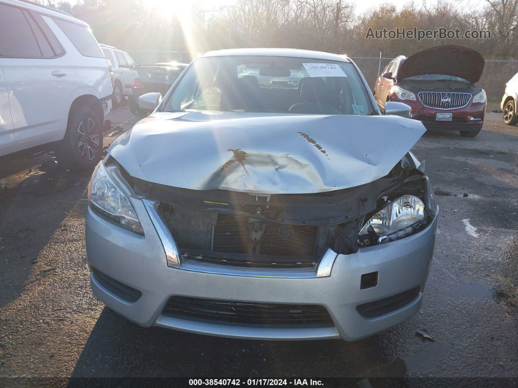 2014 Nissan Sentra Fe+ S/fe+ Sv/s/sl/sr/sv Silver vin: 1N4AB7APXEN852374