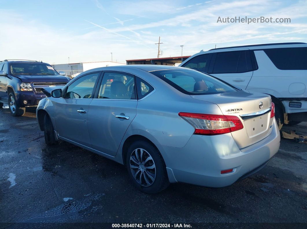 2014 Nissan Sentra Fe+ S/fe+ Sv/s/sl/sr/sv Silver vin: 1N4AB7APXEN852374