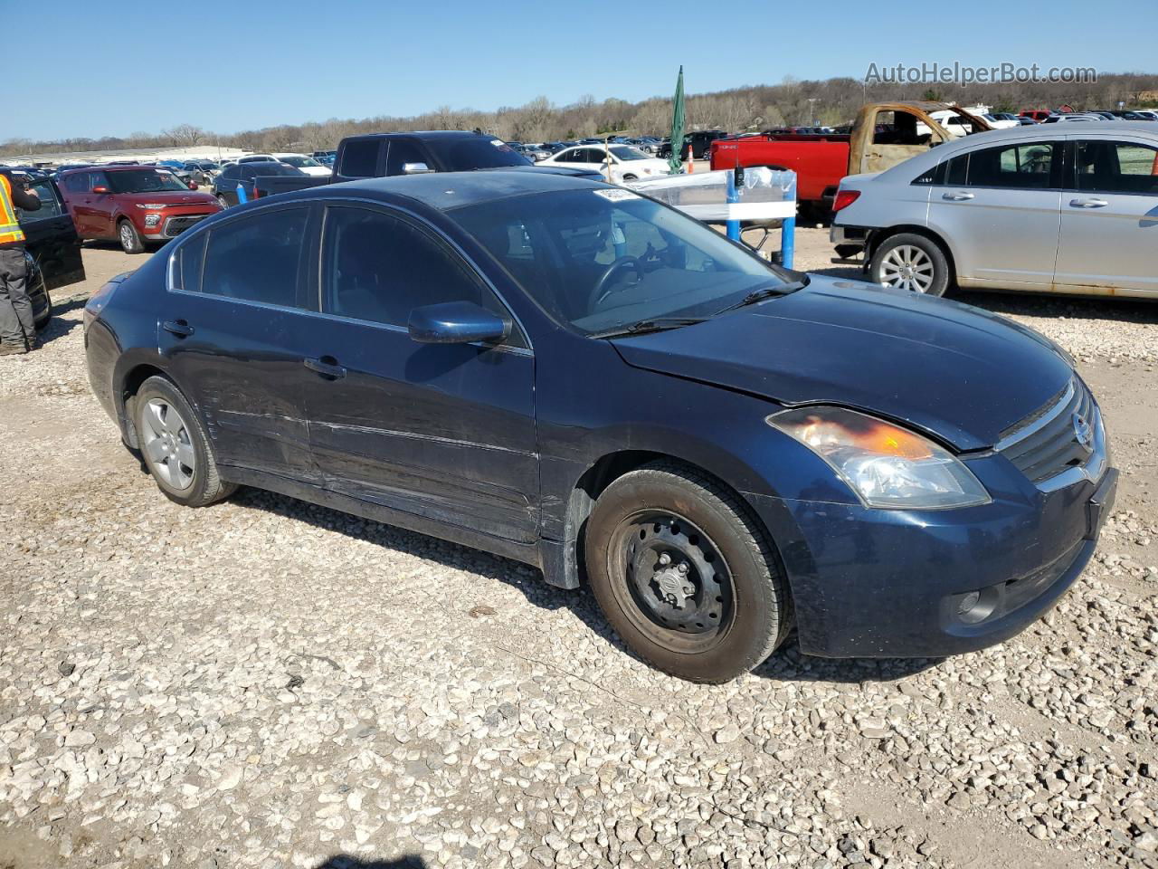 2008 Nissan Altima 2.5 Blue vin: 1N4AL21E08N528353