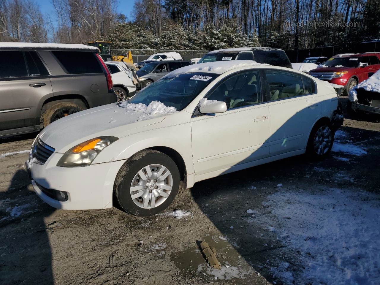 2009 Nissan Altima 2.5 White vin: 1N4AL21E09N465501