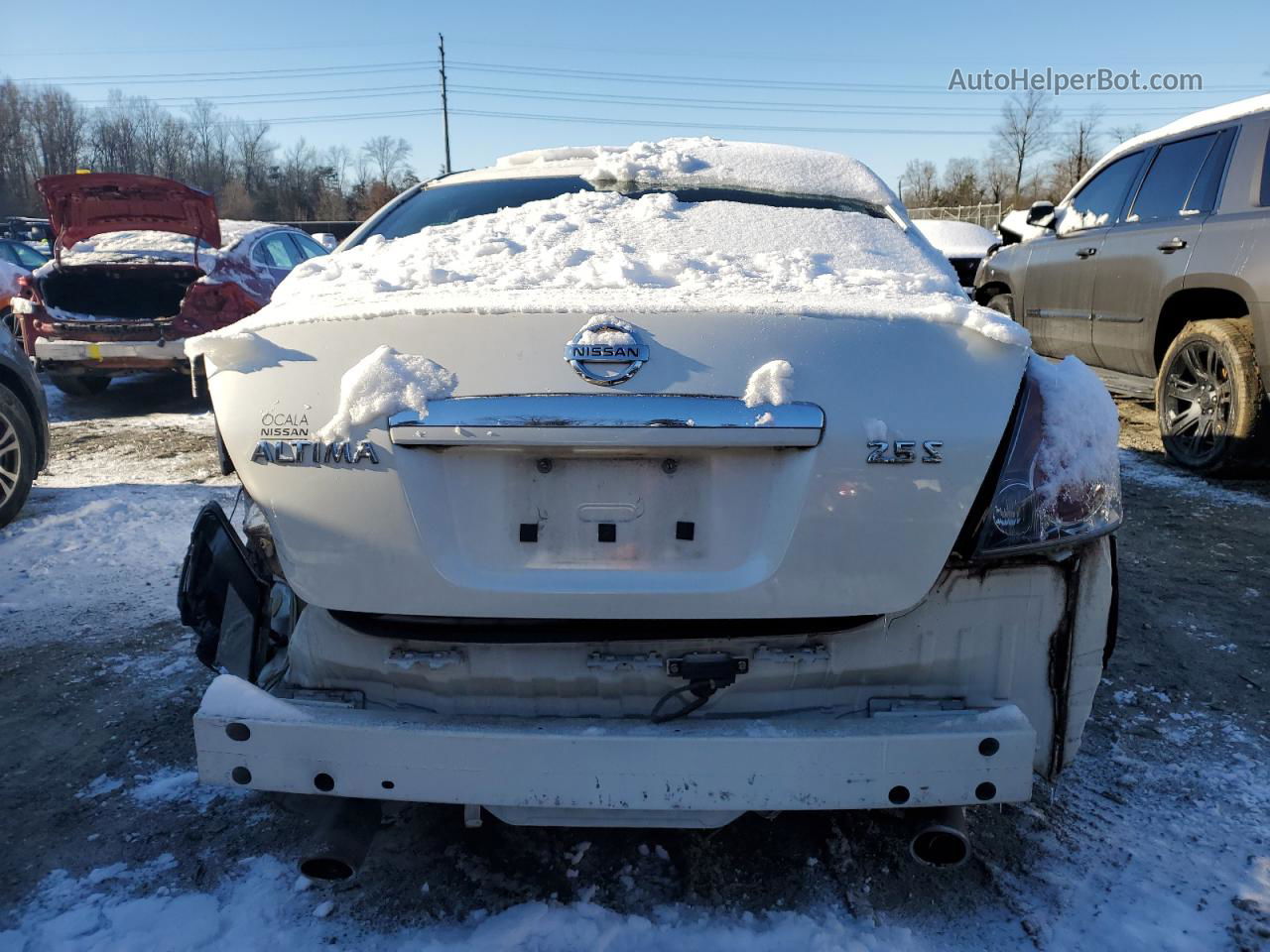 2009 Nissan Altima 2.5 White vin: 1N4AL21E09N465501