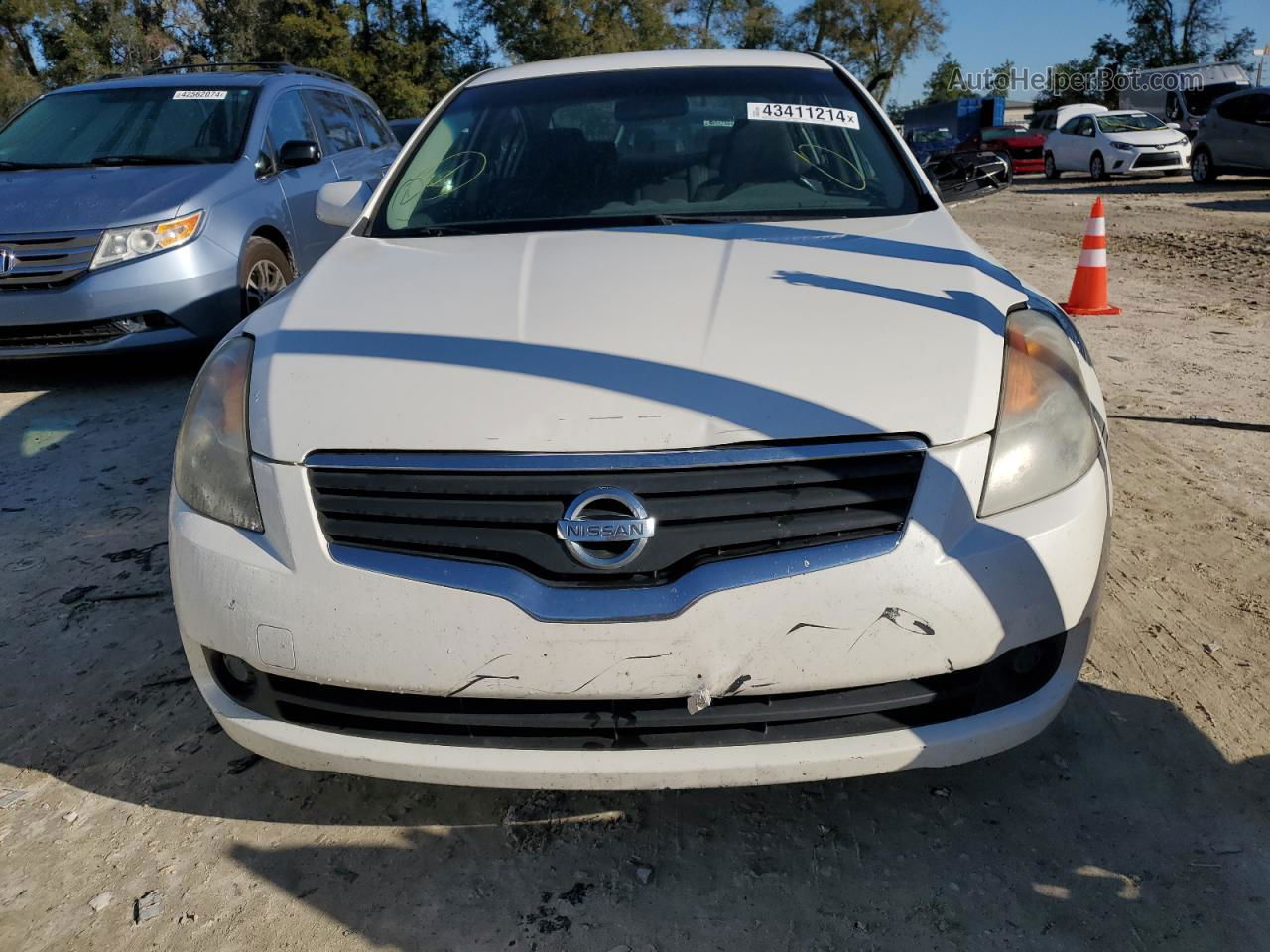 2008 Nissan Altima 2.5 White vin: 1N4AL21E28C253354