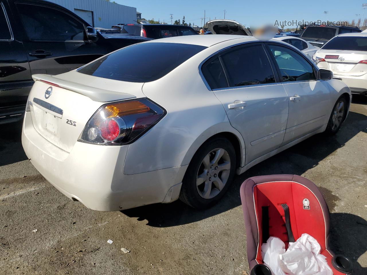 2008 Nissan Altima 2.5 White vin: 1N4AL21E28N528936