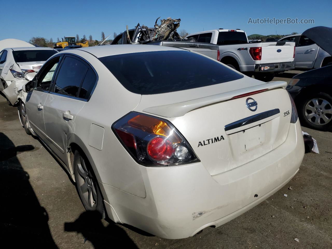 2008 Nissan Altima 2.5 White vin: 1N4AL21E28N528936