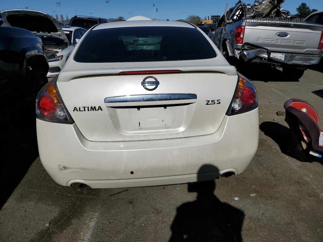 2008 Nissan Altima 2.5 White vin: 1N4AL21E28N528936